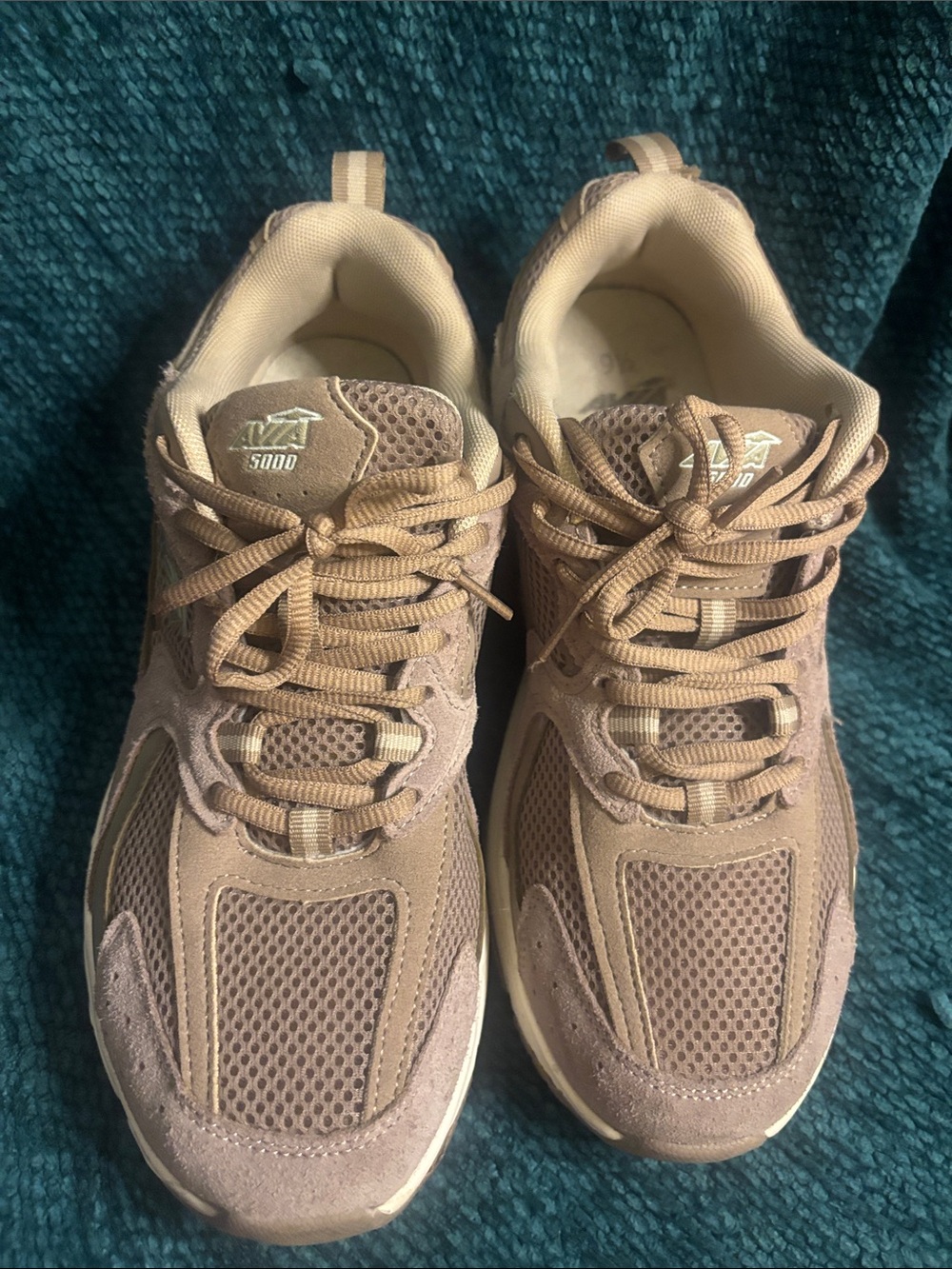 Avia Women's Taupe Lace-Up Sneakers